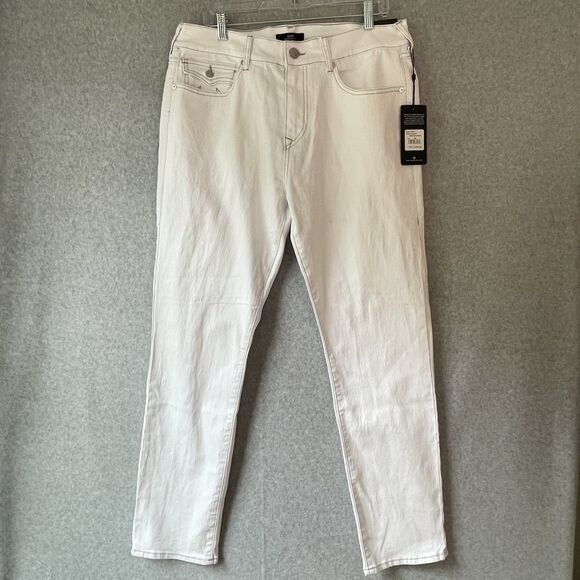 *NWT*  True Religion GENO Relaxed Slim Men's Optic White Jeans 34 x 32 $159 MSRP - Picture 1 of 13